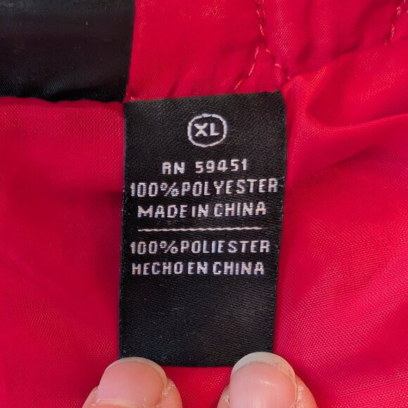 Jane Ashley red quilted puff vest XL - Picture 9 of 10